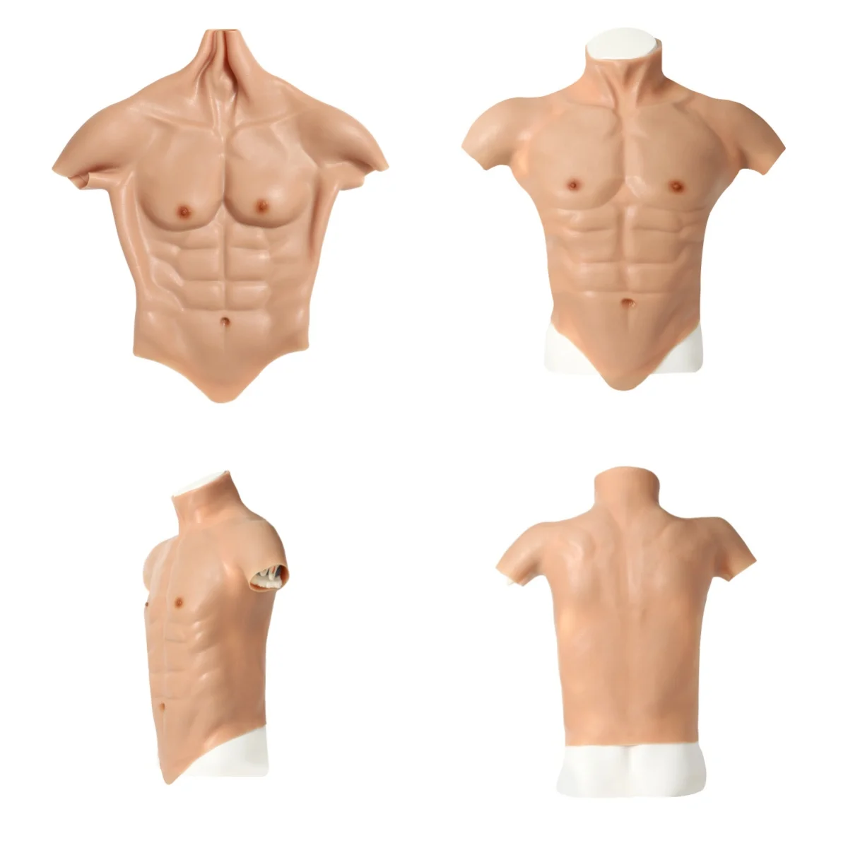 

5000g Realistic Soft Silicone Muscles Female Cosplay Costumes False Chest For Woman To Man Fake Abs Cover Belly For Crossdresser