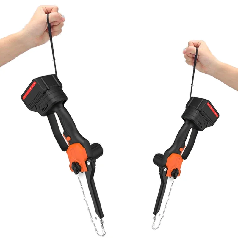 

High quality mini electric chain saw battery powered One Hand Lightweight Brushless Chain Saw