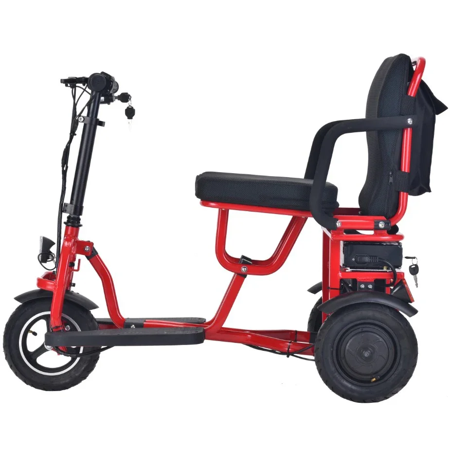 elderly lithium battery portable 3wheel four wheel mobility scooter electric tricycles