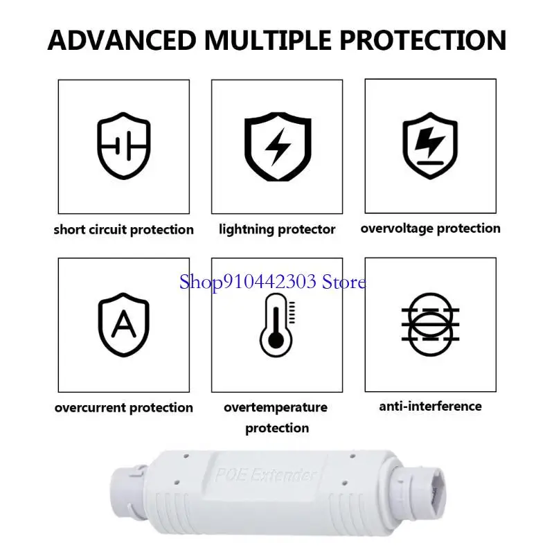 L4MD IP66 Wodoodporne przedłużacze POE RJ45ETERNETS POE ELEMERS