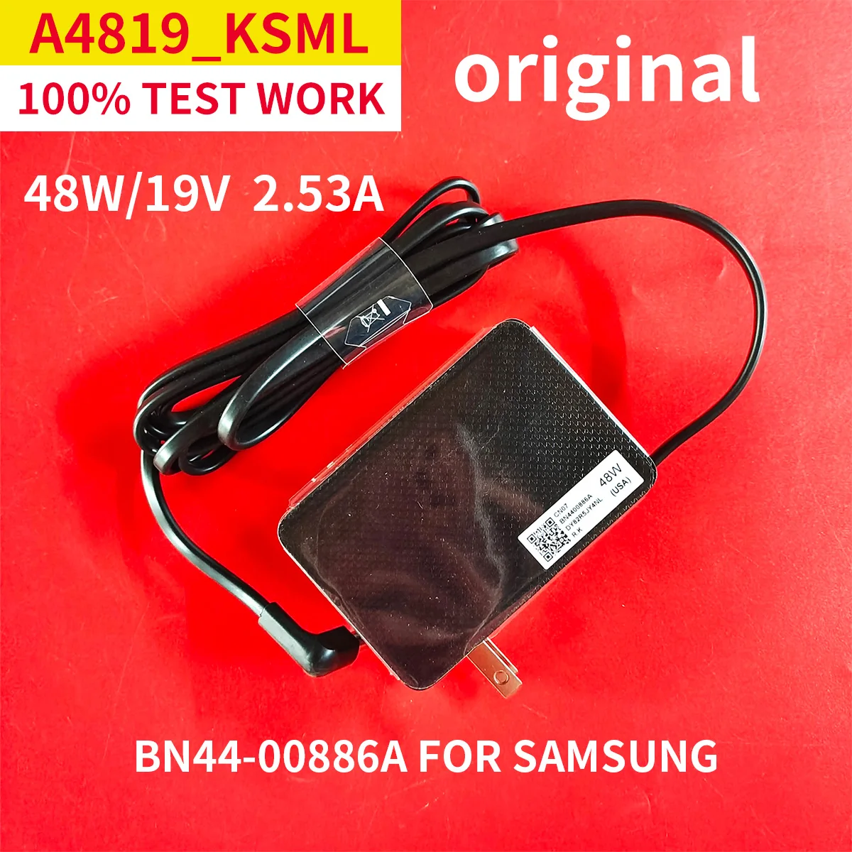 

A4819 _ ksml 19V 2.53A 48W BN44-00886D AC для Samsung V32F390SEXXXU ODYSSEY G5 HW-M360 источник питания