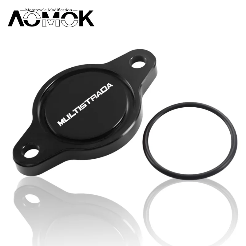 For multistrada 950 620/Dark 1000/S 1200 DVT 1000 DS Streetfighter V4/S Motorcycle Engine Oil Filter Cap Engine protective cover