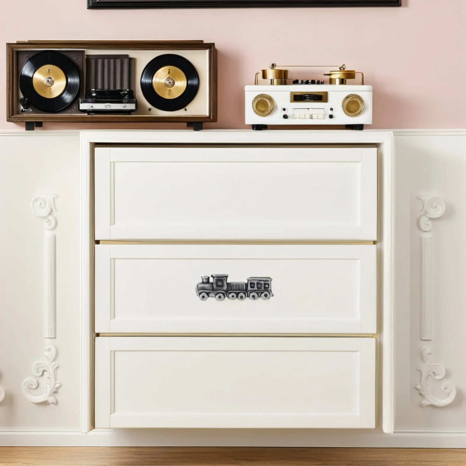 1 مجموعة مضمد المقابض قطار على شكل سبائك الزنك درج يسحب مقابض الزخرفية لخزانة خزانة الملابس الحضانة #6