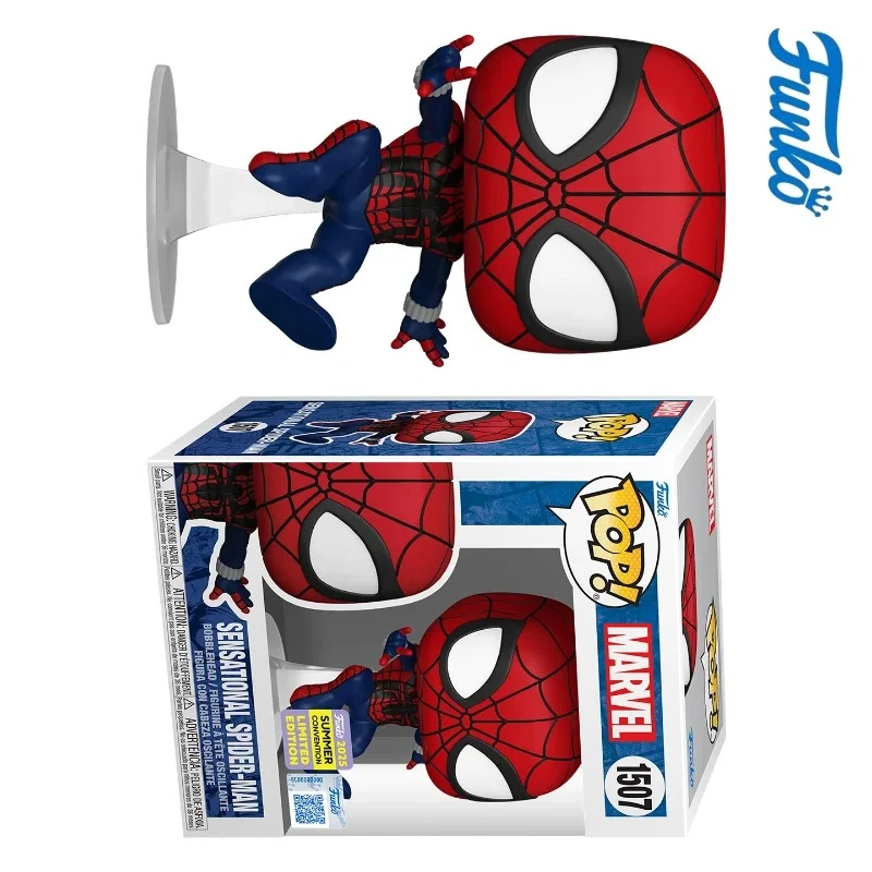 ¡Funko POP! Superhéroes de Marvel: la increíble figura periférica del Spider-Man, modelo de juguete de moda, adorno decorativo, muñeca, regalo