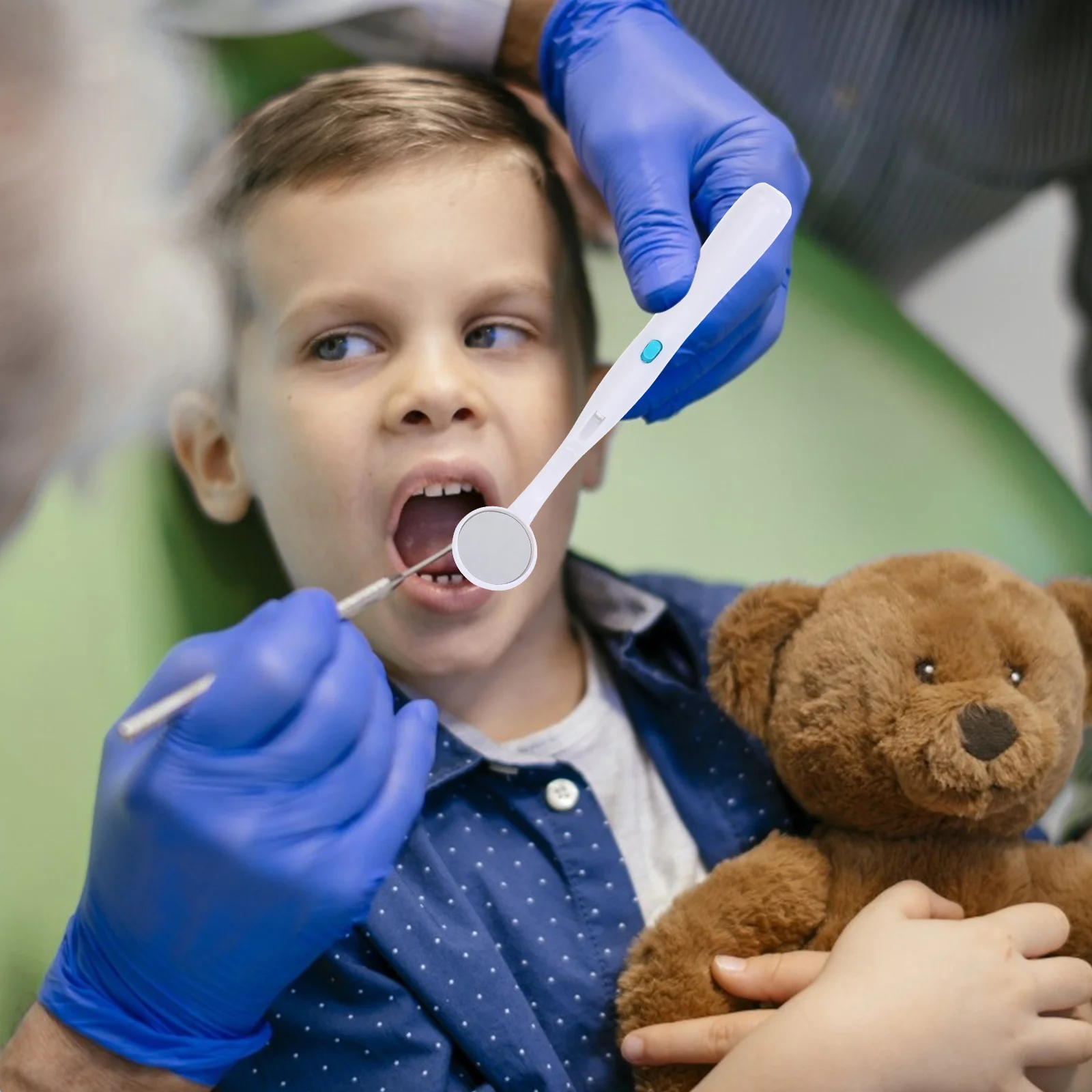 2Pcs Premium LED Dental Mirror Strong ABS Build Clear Lighted View for Oral Inspection Reliable Dentist Tools for Home Or Clinic