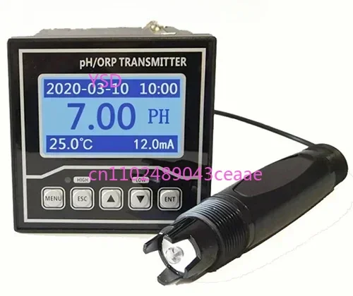 Online Industrial PH Meter Model: PH-501 Industrial Acidity Meter Tester Sewage PH Composite Electrode