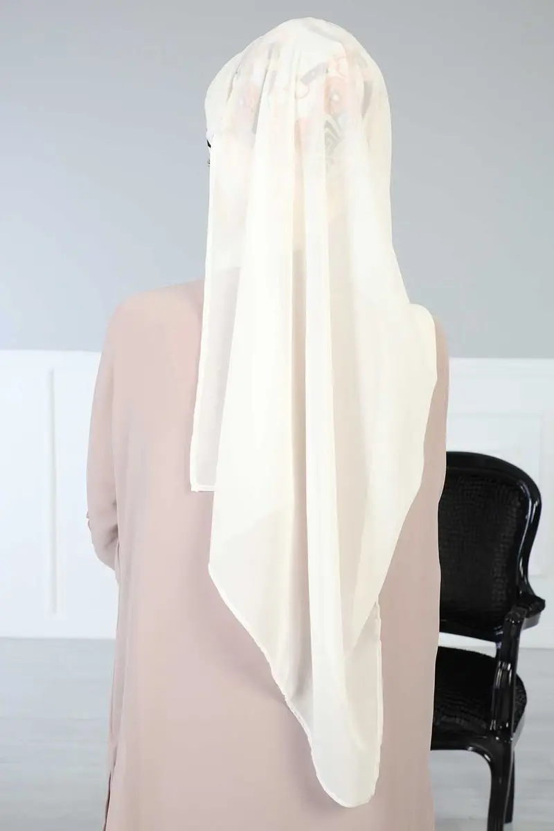 Chal elegante de gasa de algodón peinado