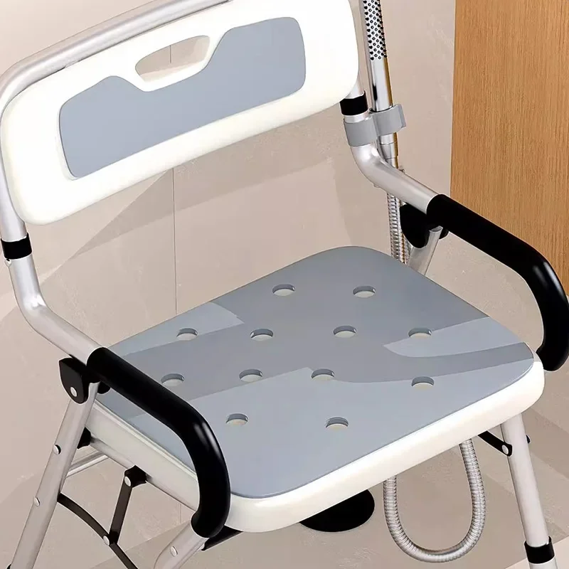 Sgabello sedia pieghevole sgabello da bagno portatile doccia wc mobili per la casa ponteggi uso più vecchio bagno per adulti Dusjstol sedia per anziani