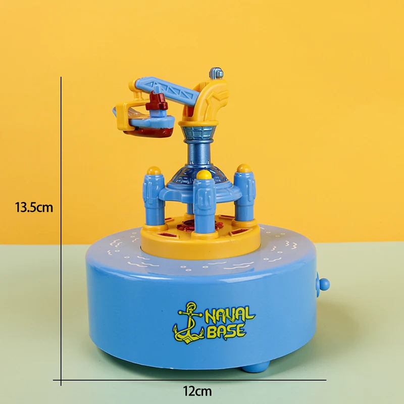 Creative Winding Carousel Music Box Fun Desktop Ornament Dinosaur Music Box Children Flamingo Astronaut Toys Kids Birthday Gift