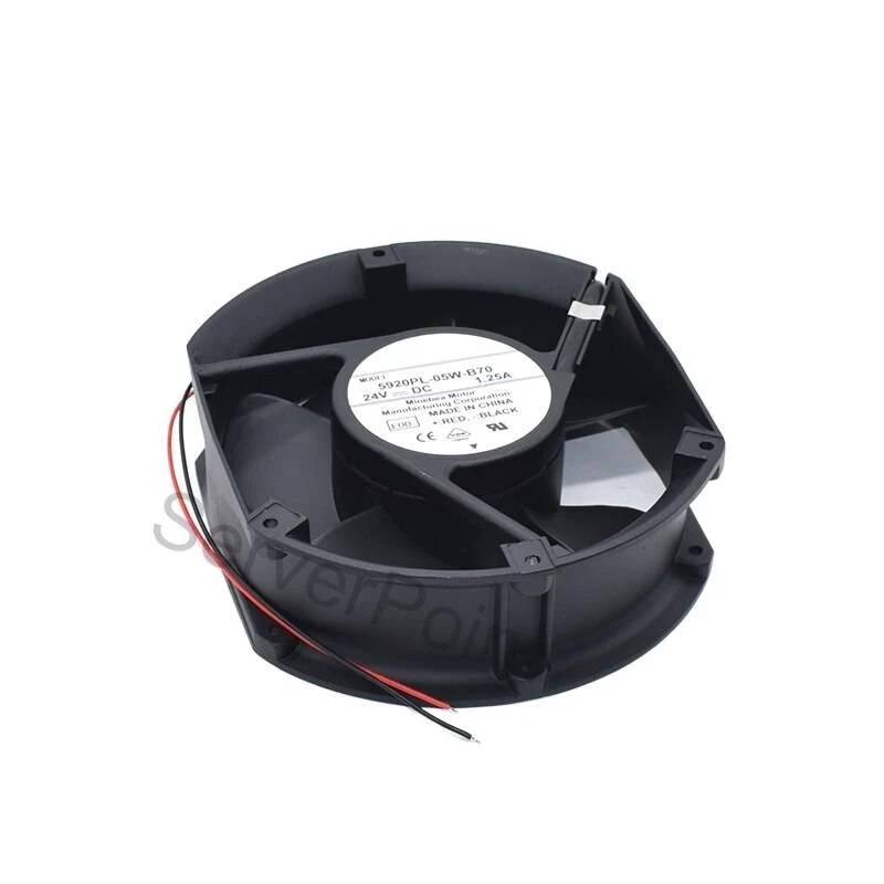 Brand New for 5920PL-05W-B70 E00 DC 24V 1.25A 172x150x51mm 2 Lines Server Cooler Fan
