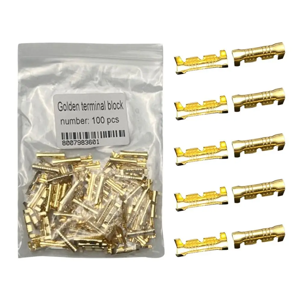 50/100/200pcs 453 u-Shaped Terminal Line Wire Harness Cold Terminal Cold Inserts Wiring Tab Connectors
