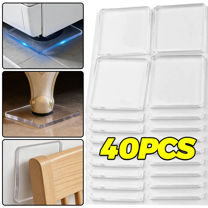 Anti Vibration PU Pads Washing Machine Shockproof Pad Non Slip  Table Feet Protectors Reusable Multipurpose Shock Absorbing Mats
