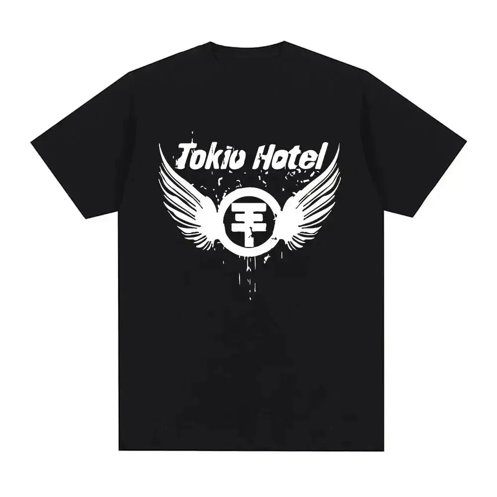 Rock Band Tokio Hotel Kaulitz Print T-Shirt Trend Kurzarm-Shirt Herren Damen Hip Hop Streetwear Mode Harajuku Y2K Kleidung – Detail 11