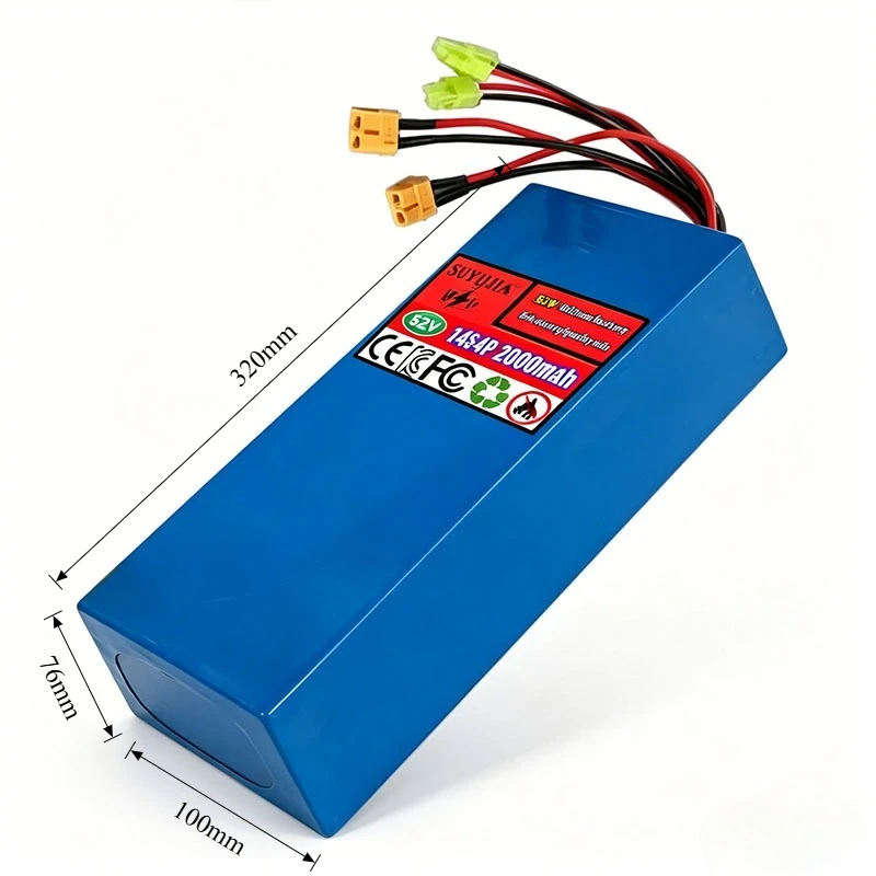 14S4P 52V 20Ah 21700 Lithium-ion Battery Pack High-capacity Dual Port Fast Charging Suitable