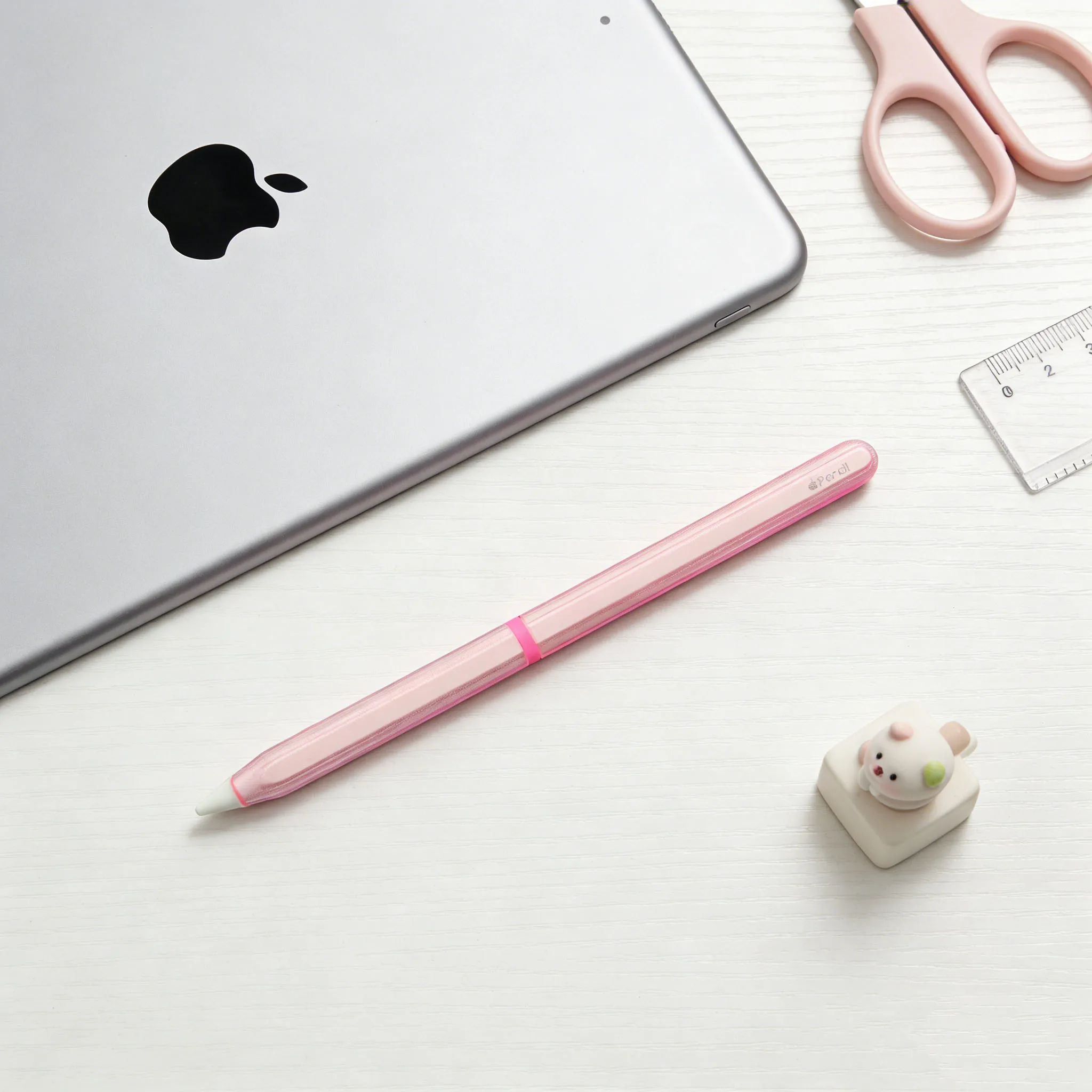 Silicone Pencil Case For Apple Pencil 2 Pencil Pro Stylus Cases Solid Color Anti-scratch Protective Silicone Sleeve Transparent