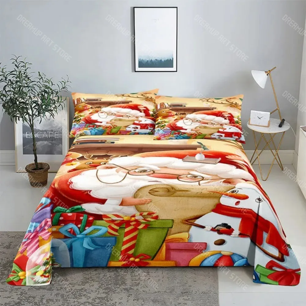 3D Printed Merry Christmas Santa Claus New Year Bedding Set for Boys Girls Duvet Cover Twin Queen King Full Single Double Sizes