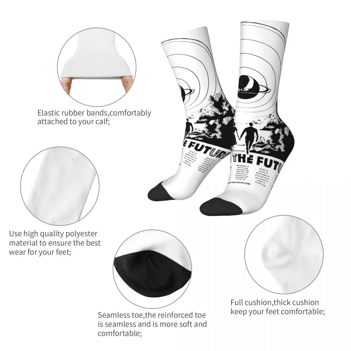 Faith In The Future World Tour Merch Socks Compression Album Graphic Long Socks Cute for Men's Birthday Gifts Idea