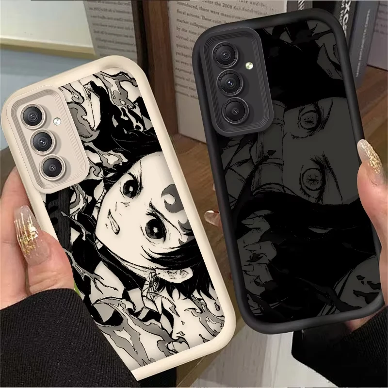 

Hot Anime T-Tanjirou N-Nezuko Phone Case For Samsung Galaxy A14 A15 S21 S22 S23 S24 S255G FE Plus Ultra A25 A35 A52 A53 A54 A55