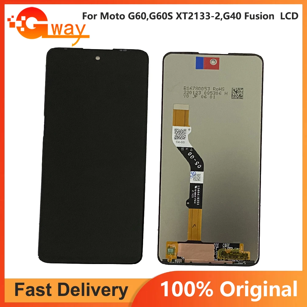 

100% Tested 6.8" LCD For Motorola Moto G60 LCD Display Touch Screen Digiziter Assembly For Moto G60S LCD XT2133-2 Display