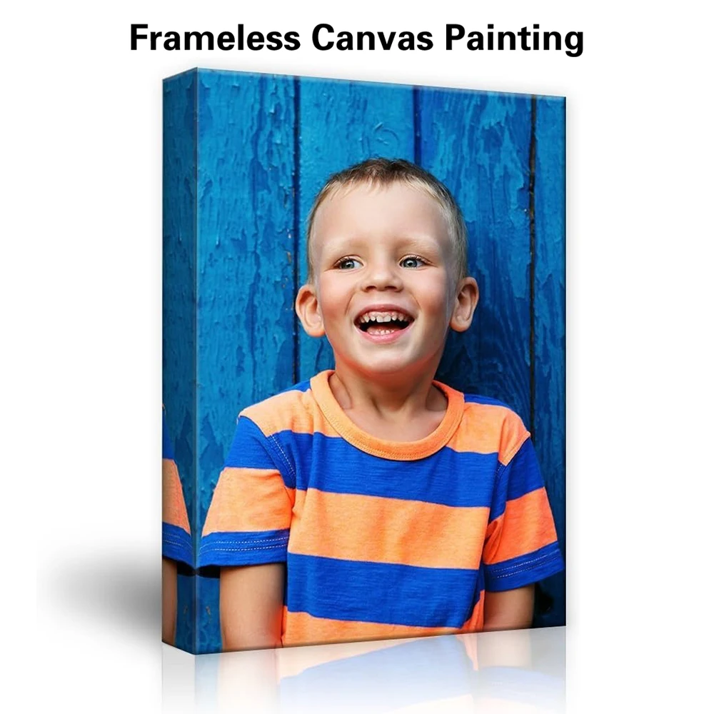 1pc Frameless Personalize Custom Photo Photo child Canvas Painting Wall Pictures Room Decor Home Decor