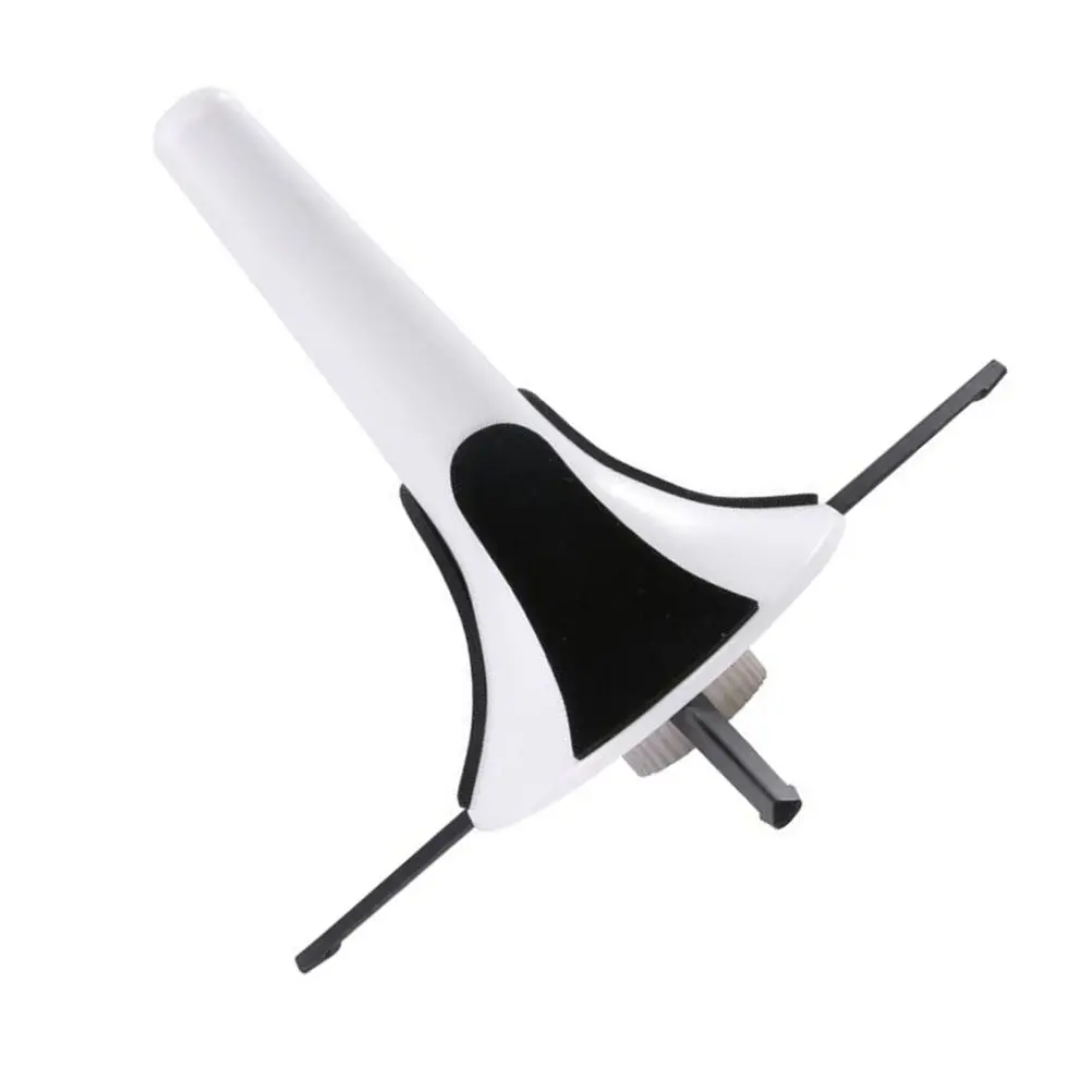 Heavy-Duty Trumpet Support Stand Tripod Style Foldable Rotating Screw Bracket White Felt Lining Stable 3-Leg Base for Trumpet