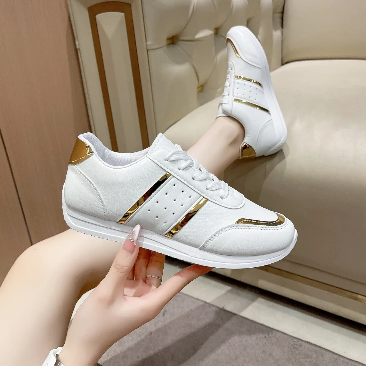 

Женские противоскользящие кроссовки, уличные вулканизированные кроссовки для бега, женская уличная повседневная спортивная обувь на платформе, женская zapatos de mujer