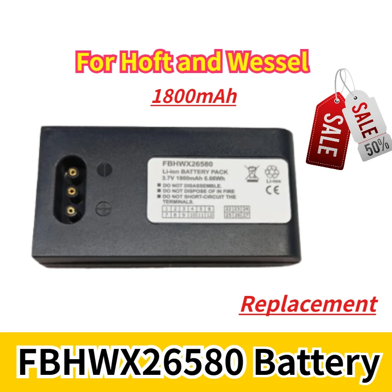 

1800mAh Replacement Battery FBHWX26580 for Hoft and Wessel