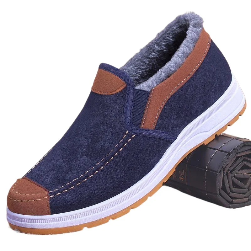 

Winter Old Beijing Canvas Shoes Men's One-foot Slip Non-slip Wear-resistant Work Shoes Cow Tendon Sole Casual Shoes