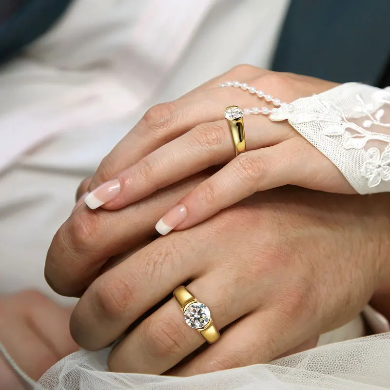 Rrjzz 6,5 mm Solitär-Ring mit rundem Schliff und D-Farbe, Moissanit-Verlobungsring, funkelnder Versprechen-Ehering für Frauen, GRA-Schmuckgeschenke – Detail 12