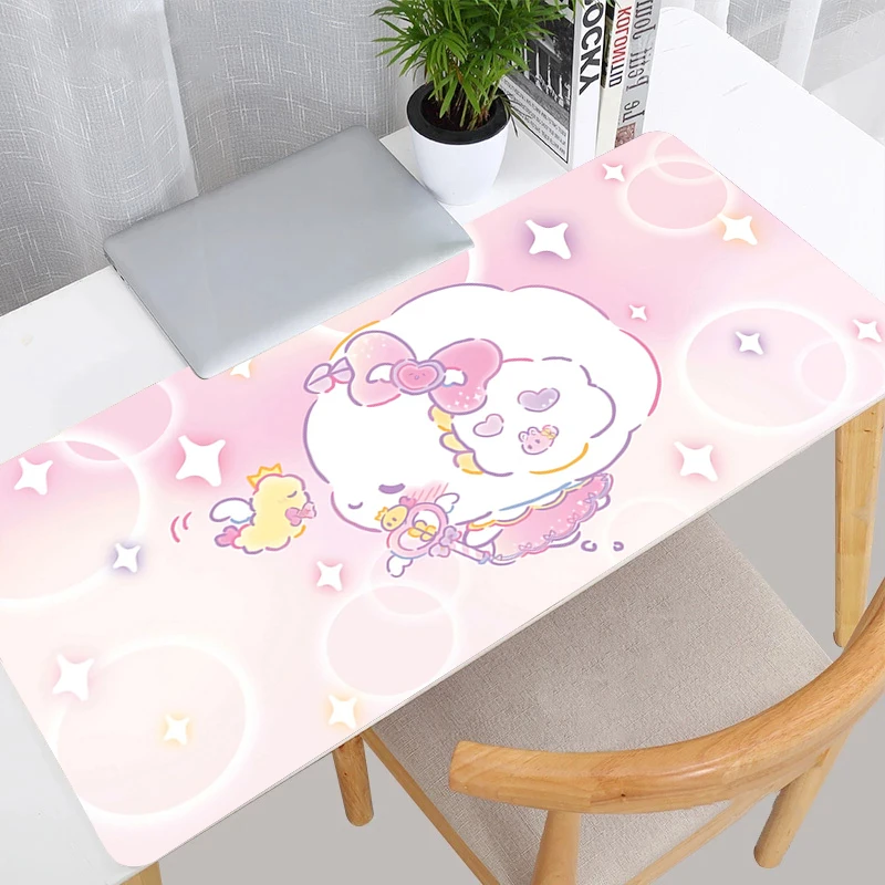 Mauspad Cogimyun Edge Weiß Computer Laptop Anime Tastatur Mauspad Großes Mousepad Tastaturen Pad Gamer Decoracion Schreibtischunterlage