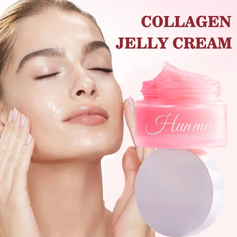 Crème de Base de Pores en Gel finition mate, apprêt hydratant pour le visage avec cache les Pores et les rides fines, crème de maquillage de Base éclaircissante