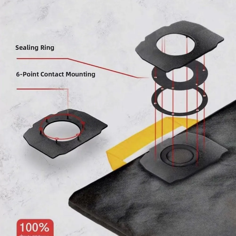 Sac à poussière écologique réutilisable en toile pour usage domestique régulier, matériau en toile robuste, excellente filtration