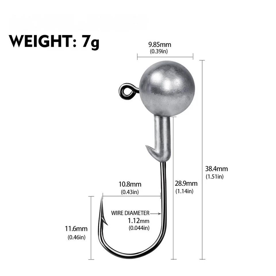 1g 2g 3,5g 5g 7g 10g 12g 20g Kurbel Jig Kopf Haken Angelhaken Kopf Jig Locken Harten Köder Weichen Wurm Angelhaken Jig Haken Für Angeln – Detail 15