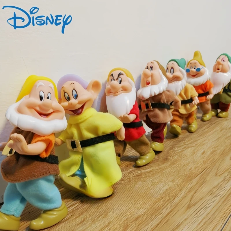 7pcs Snow White And The Seven Dwarfs Action Figure Toys 13cm Princess Pvc Dolls Collection Toys Birthday Gifts