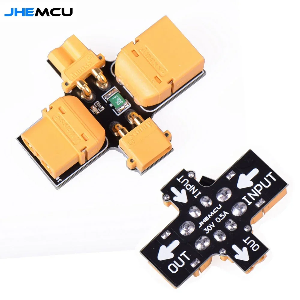 JHEMCU Smoke Stopper XT30 XT60 Male Female 1-6S Self-healing Resettable Fuse Smoke Test Tool for RC Model FPV Drone Boat Pasrt