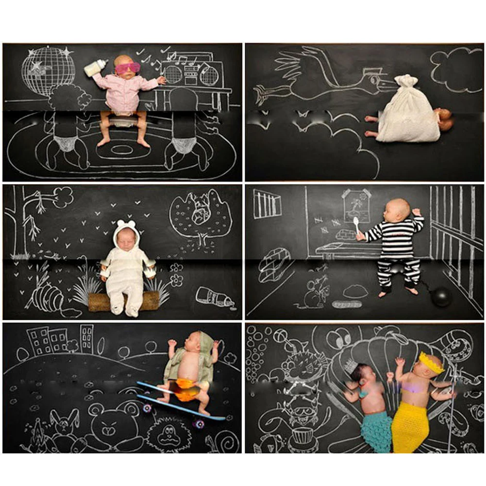 Blackboard 45 x 200cm Removable Wall Sticker Chalkboard Decal Blackboard