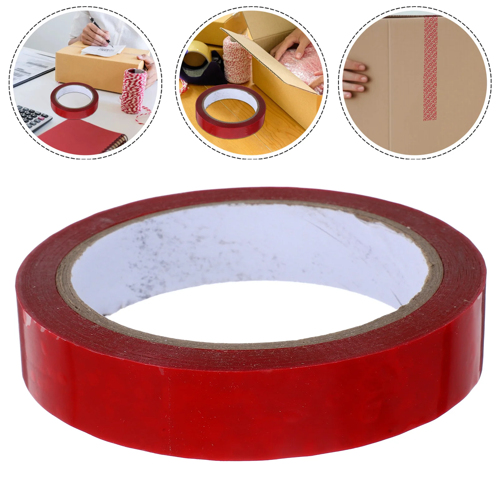 

Red Tamper Evident Security Tape High Adhesion Void Labels For Packaging Sealing Mailing Moving Dispenser Heavy Duty