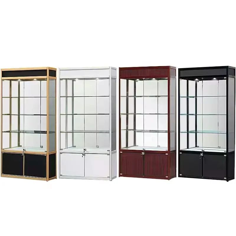 custom.Factory Customized Modern Shopping Mall Wine Shop Glass Display Showcase