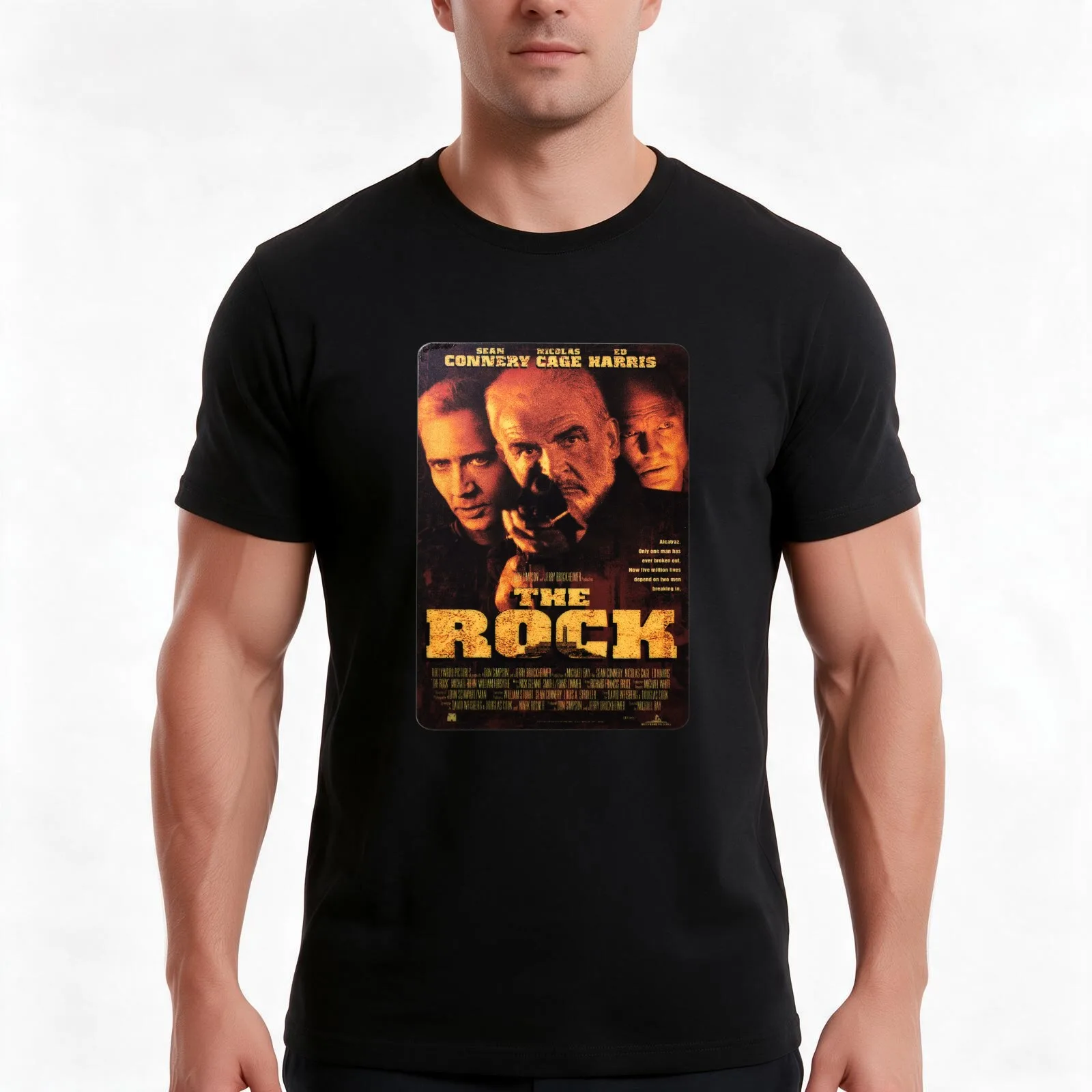 THE ROCK (1996) Art: Capturing the Essence of a Timeless Film T-Shirt Summer Casual Cotton Tee Oversized Streetwear Tops