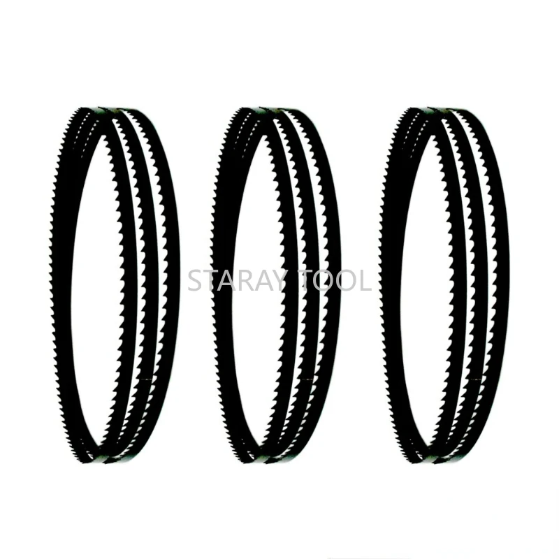 

3Pcs 2175mm Band Saw Blades 2175mmx10mmx0.35mm 6 TPI for Wood Cutting