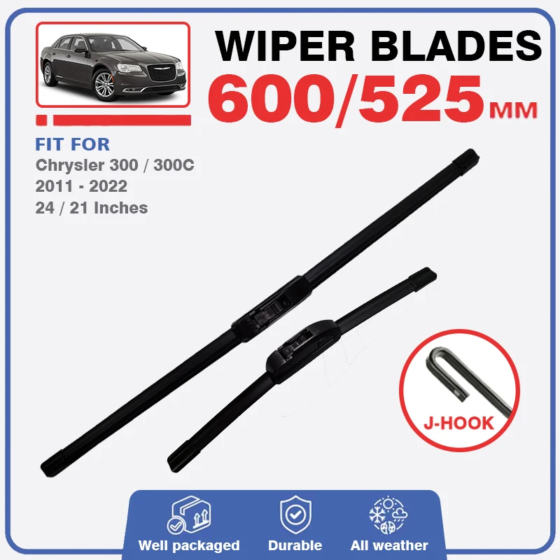 Front Wiper Blades Set For Chrysler 300 300C Lancia Thema 300C 2011 - 2022 Windscreen Brushes Windshield Window Car Accessories