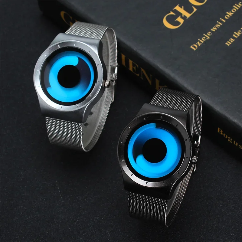 New Concept Fashion Watch for Men Waterproof Starry Sky Swirl Element Dial Sports Mens Watches Business Quartz Wristwatch Clock