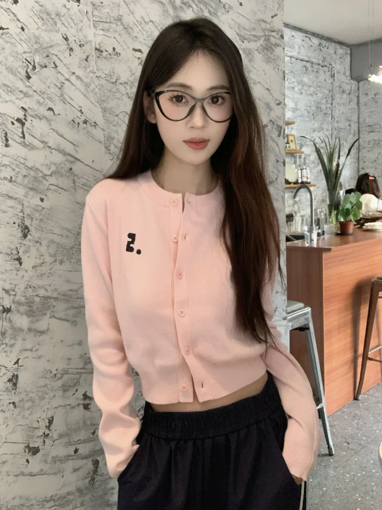 New Autumn Winter Korean Fashion Sweater Women Elegant Long Sleeve Casual Long Sleeve Knitted Cardigan Coat Knitwear Clothing