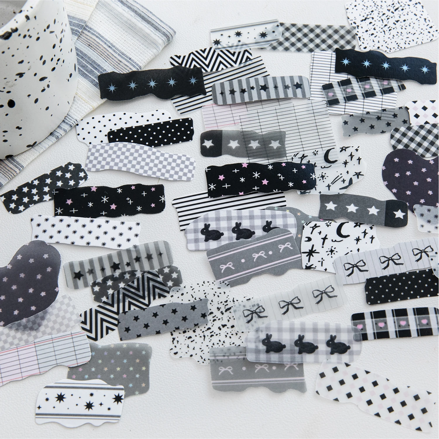 

50 листов, большое количество, нулевая растрепанная бумага, наклейка, мусорный журнал, украшение для коллажа, скрапбукинг, дневник, милая наклейка