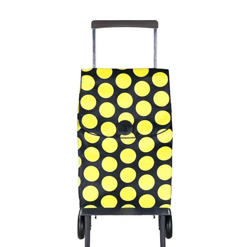 Foldable Portable Fashion Leisure Two-wheeled Home Shopping Going Out Trolley Cart