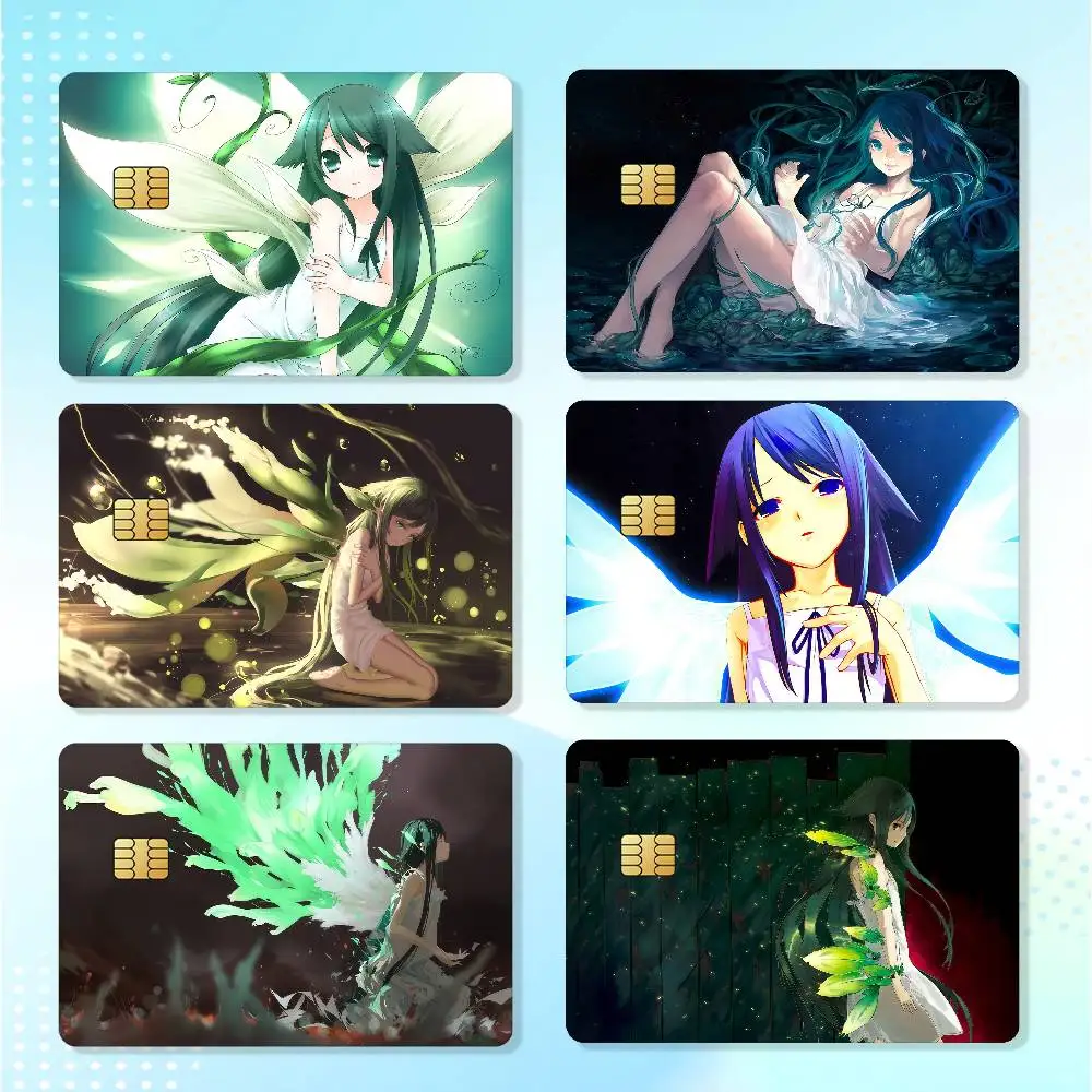 Game Saya No Uta The Song Of Saya Waterproof Card Stickers For Credit Cards Debit Cards And Transit Cards 4pcs