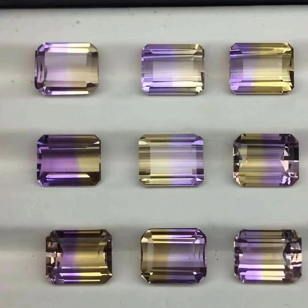 

10-50pcs/Lot Super Quality 6*8-8*10mm OTC Octagon Cut Natural Ametrine