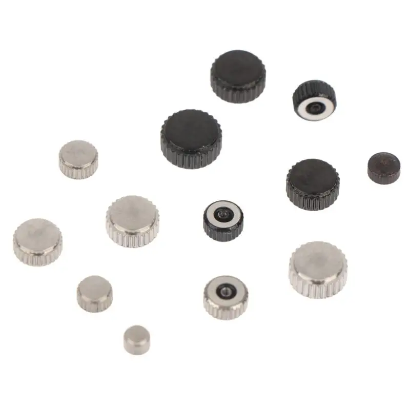 1 Stück Uhrenkrone aus Edelstahl, 2,0 mm großer Durchmesser, 3,0-7,0 mm Uhrenkopf-Reparaturteile, Ersatz-Zubehör – Detail 3