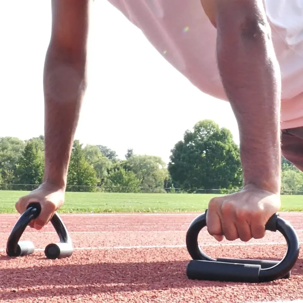 Barras de push up de metal para homens e mulheres, antiderrapantes, barras de push up para flexões, exercícios de treino em casa