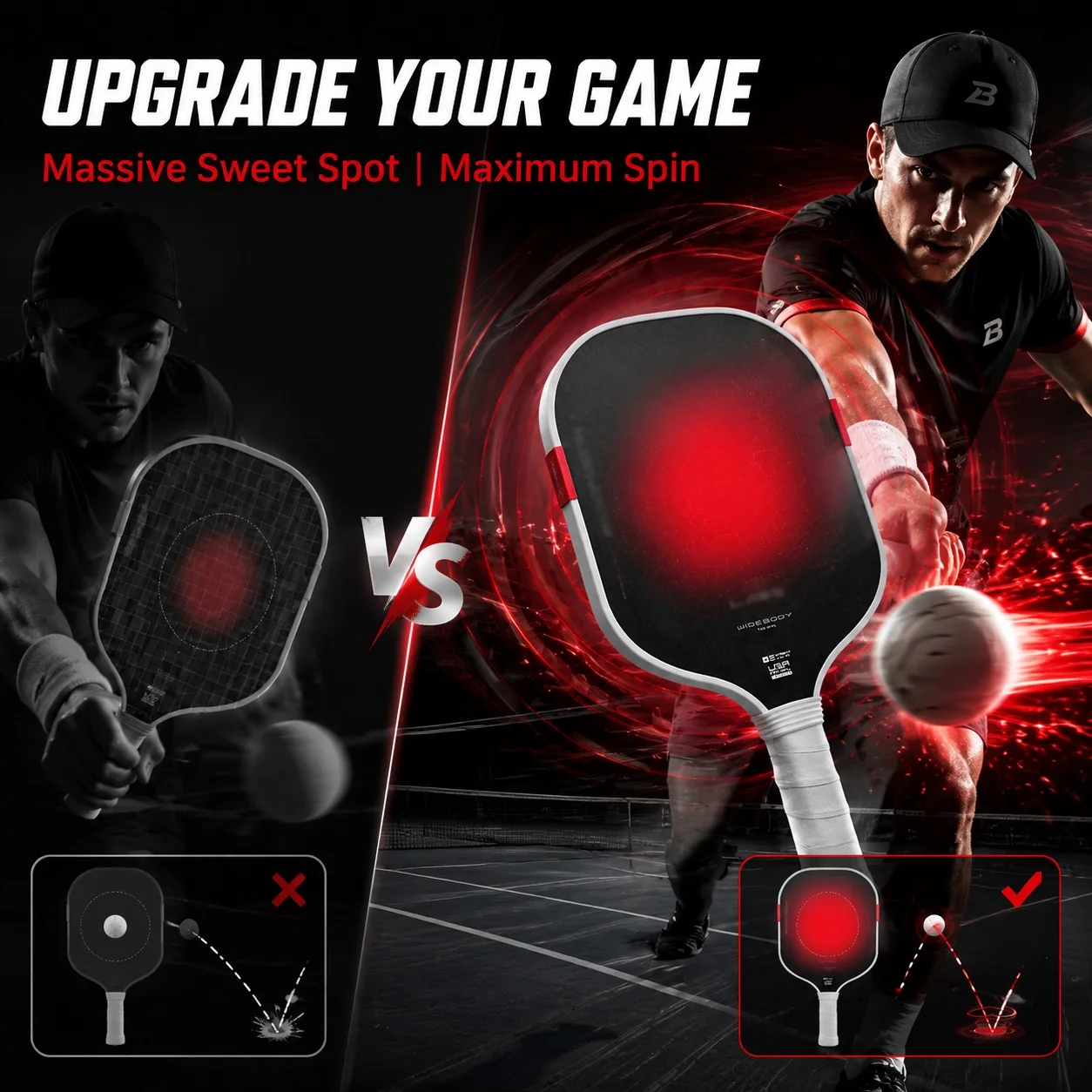SONGYI T700 Carbon Fiber Pickleball Paddle Boom Clone Sweet Dessert Balanced MOI Training System with Metal Counterweight image 5